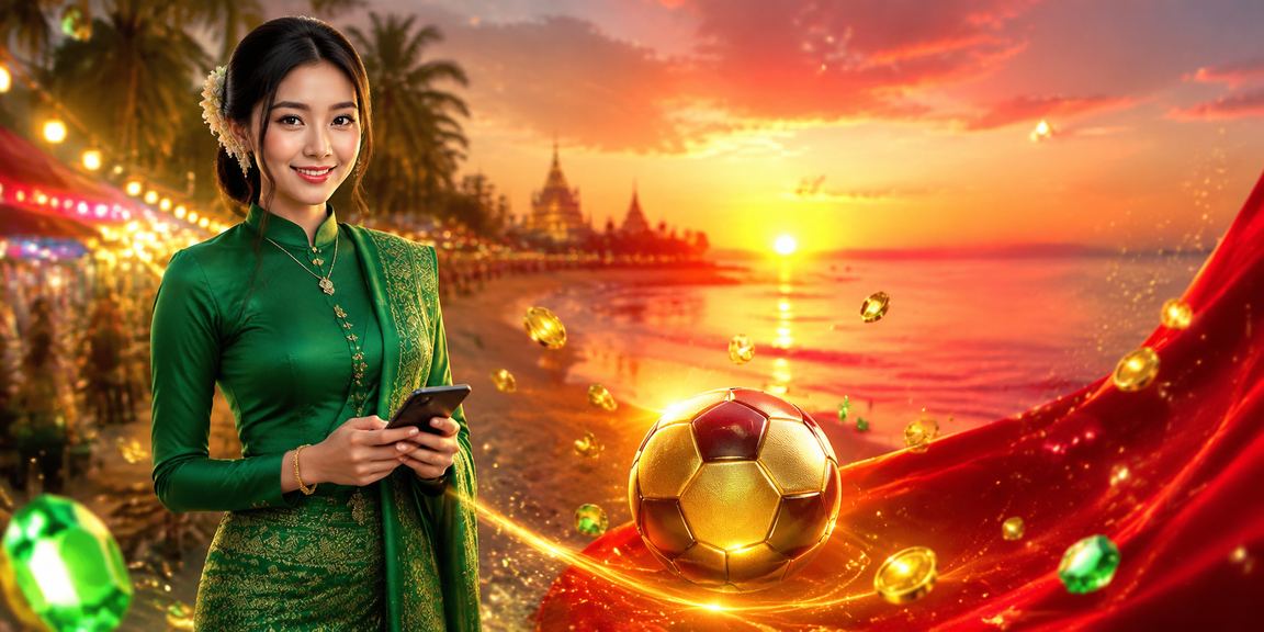 ငပလီကမ်းခြေတွင် ဘောလုံးအကြိုက်များနှင့် ကစားသမားများ